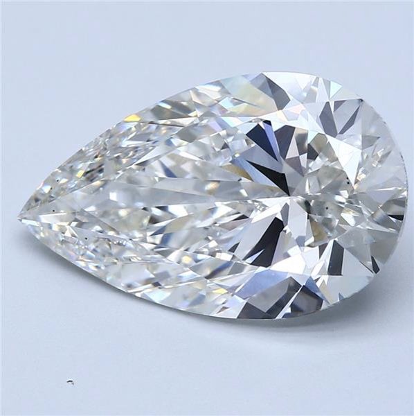 7.55ct H VS1 Rare Carat Ideal Cut Pear Lab Grown Diamond