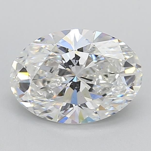 2.10ct F VS2 Rare Carat Ideal Cut Oval Lab Grown Diamond