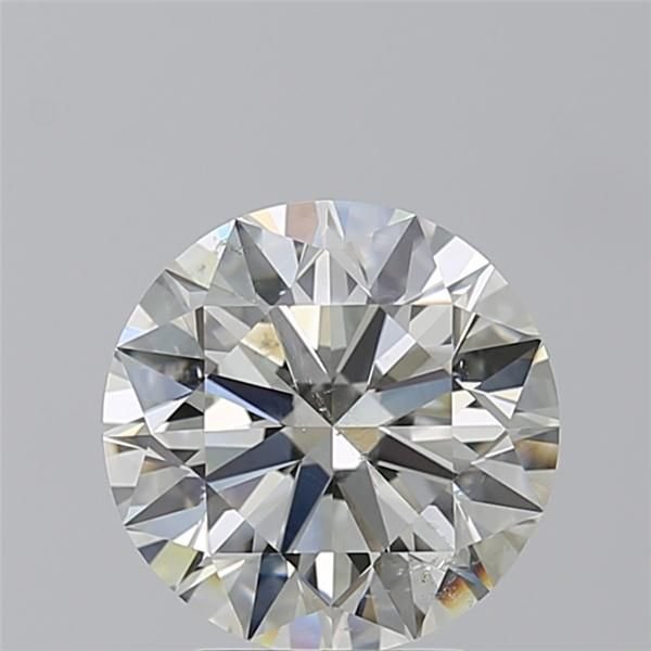 3.01ct I SI2 Rare Carat Ideal Cut Round Diamond