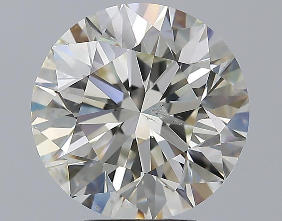 4.50ct K SI2 Rare Carat Ideal Cut Round Diamond