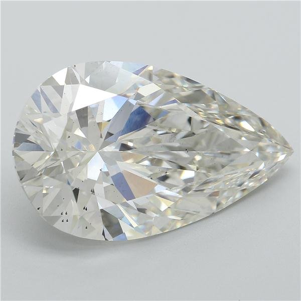 9.04ct J SI1 Rare Carat Ideal Cut Pear Lab Grown Diamond