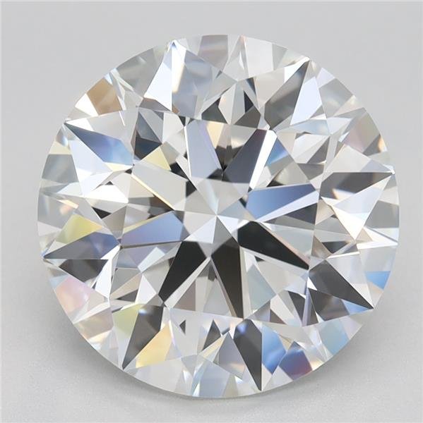 4.45ct F VVS2 Rare Carat Ideal Cut Round Lab Grown Diamond