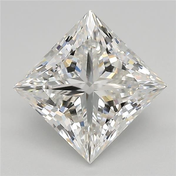 3.06ct F VVS2 Rare Carat Ideal Cut Princess Lab Grown Diamond