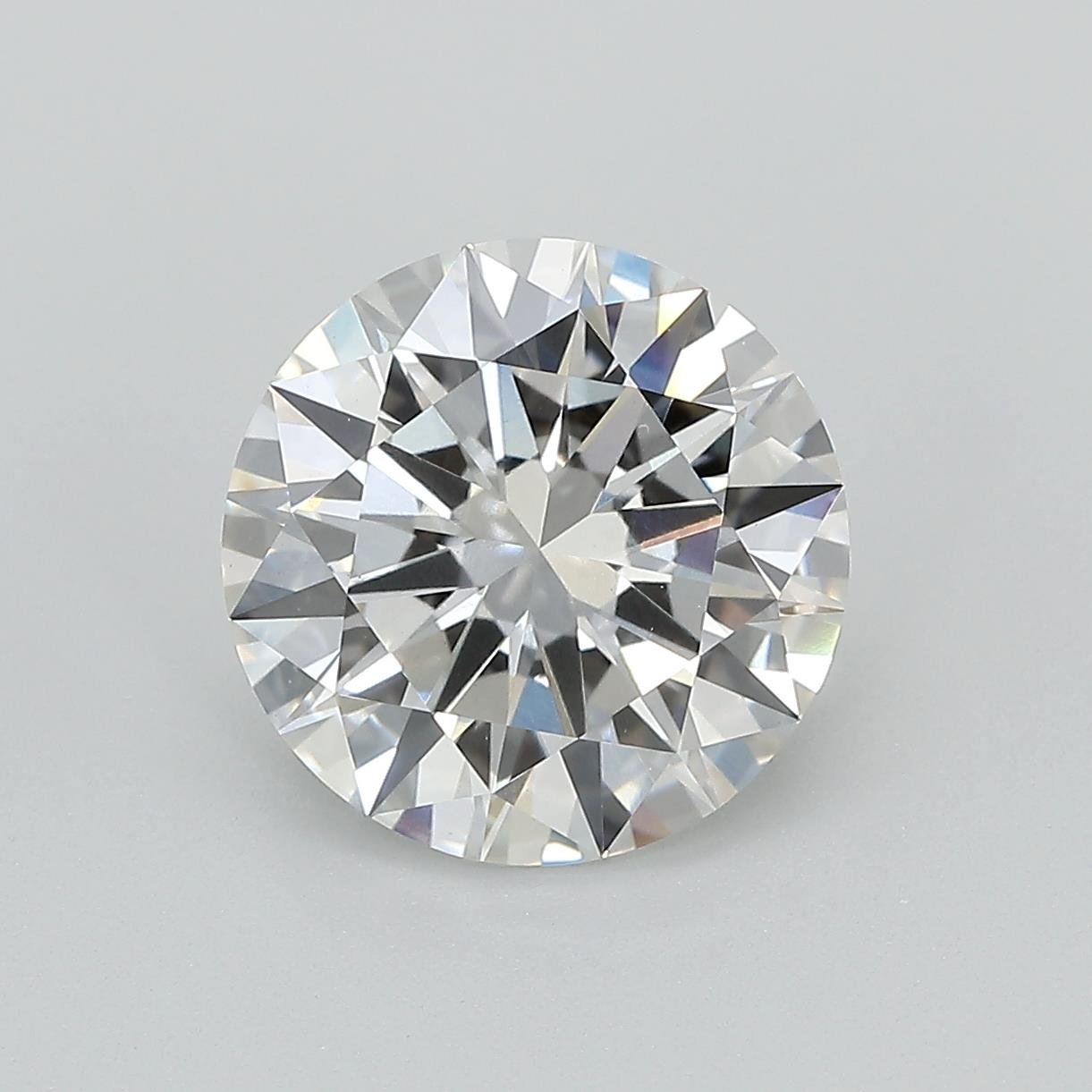 3.51ct F VVS2 Excellent Cut Round Lab Grown Diamond