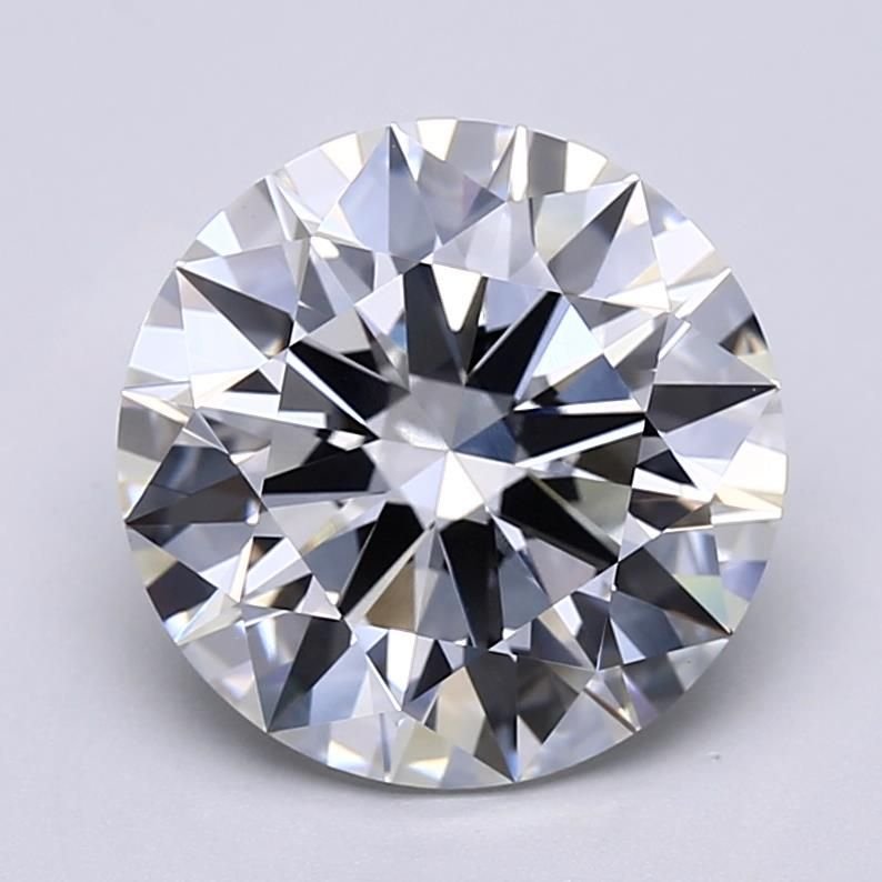 5.07ct F VVS2 Rare Carat Ideal Cut Round Lab Grown Diamond