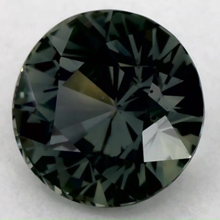 1.45 Carat Green Round Sapphire