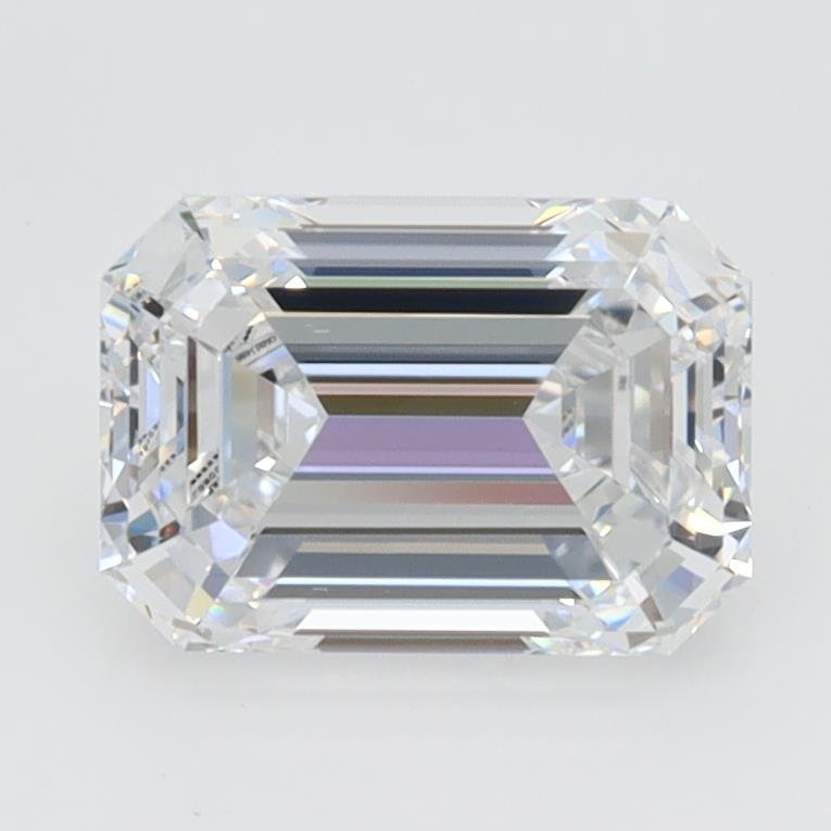 1.54ct D VVS2 Rare Carat Ideal Cut Emerald Lab Grown Diamond