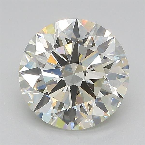 2.15ct J VS2 Rare Carat Ideal Cut Round Lab Grown Diamond
