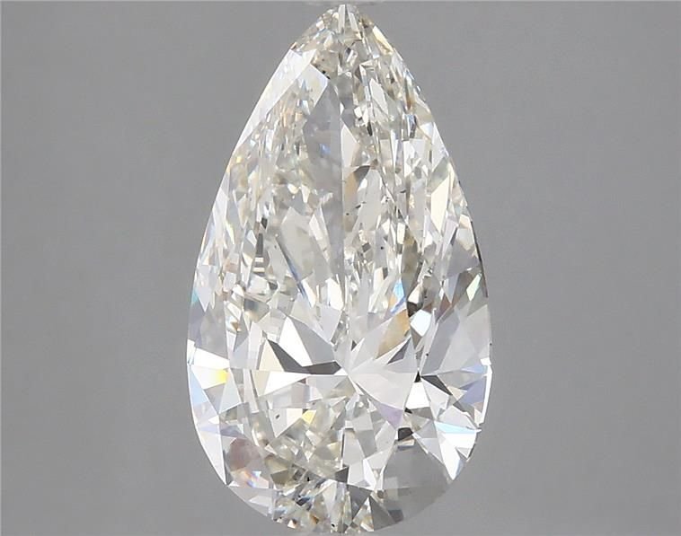 2.92ct H VS2 Rare Carat Ideal Cut Pear Lab Grown Diamond