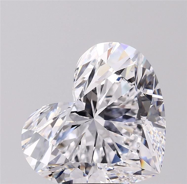 7.25ct D FL Rare Carat Ideal Cut Heart Diamond