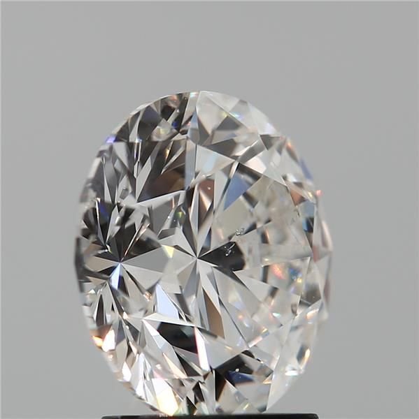 3.01ct F SI2 Rare Carat Ideal Cut Round Diamond