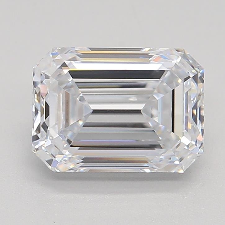 1.53ct D VVS1 Rare Carat Ideal Cut Emerald Lab Grown Diamond