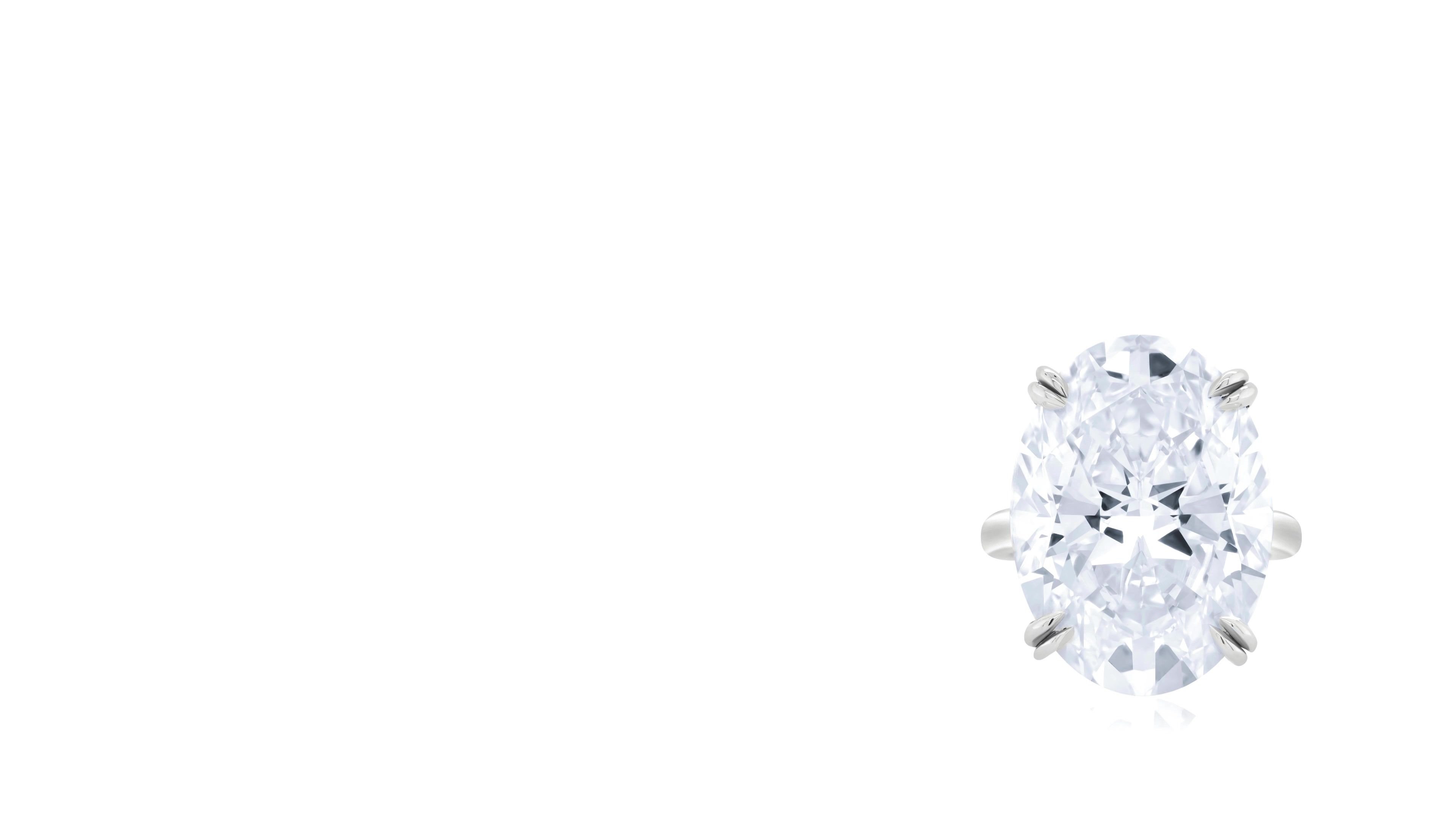 23.88ct I VVS2 Rare Carat Ideal Cut Oval Diamond