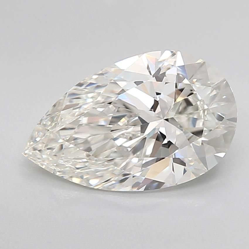 3.00ct G VVS2 Rare Carat Ideal Cut Pear Lab Grown Diamond