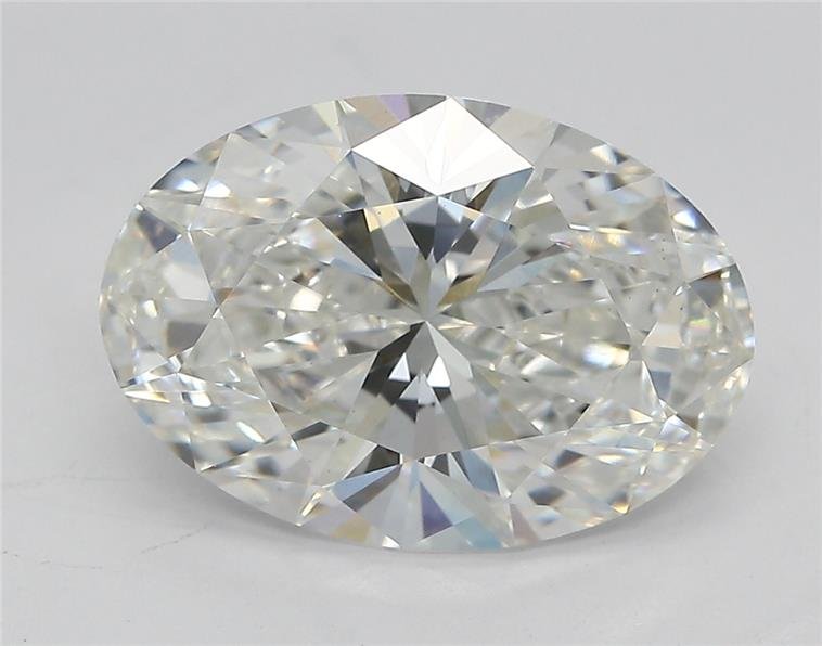 3.08ct F VS2 Rare Carat Ideal Cut Oval Lab Grown Diamond