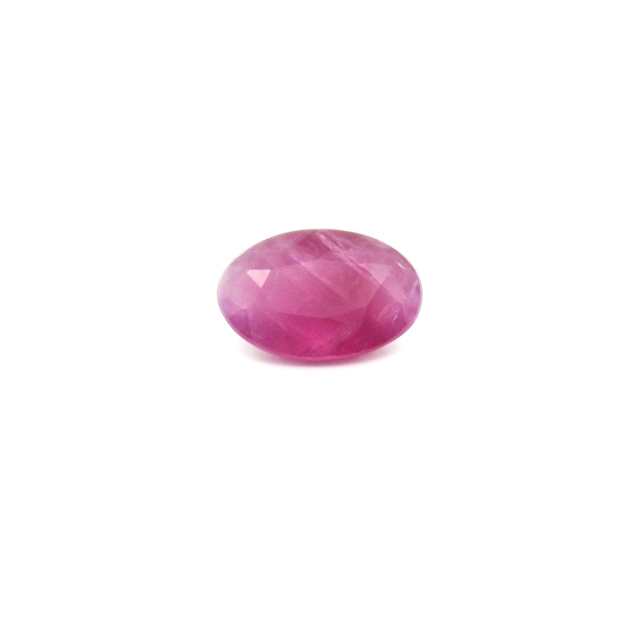 1.50 Carat Red Oval Ruby