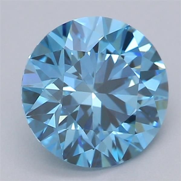 1.00 Ct. Fancy Vivid Blue Round Lab Diamond