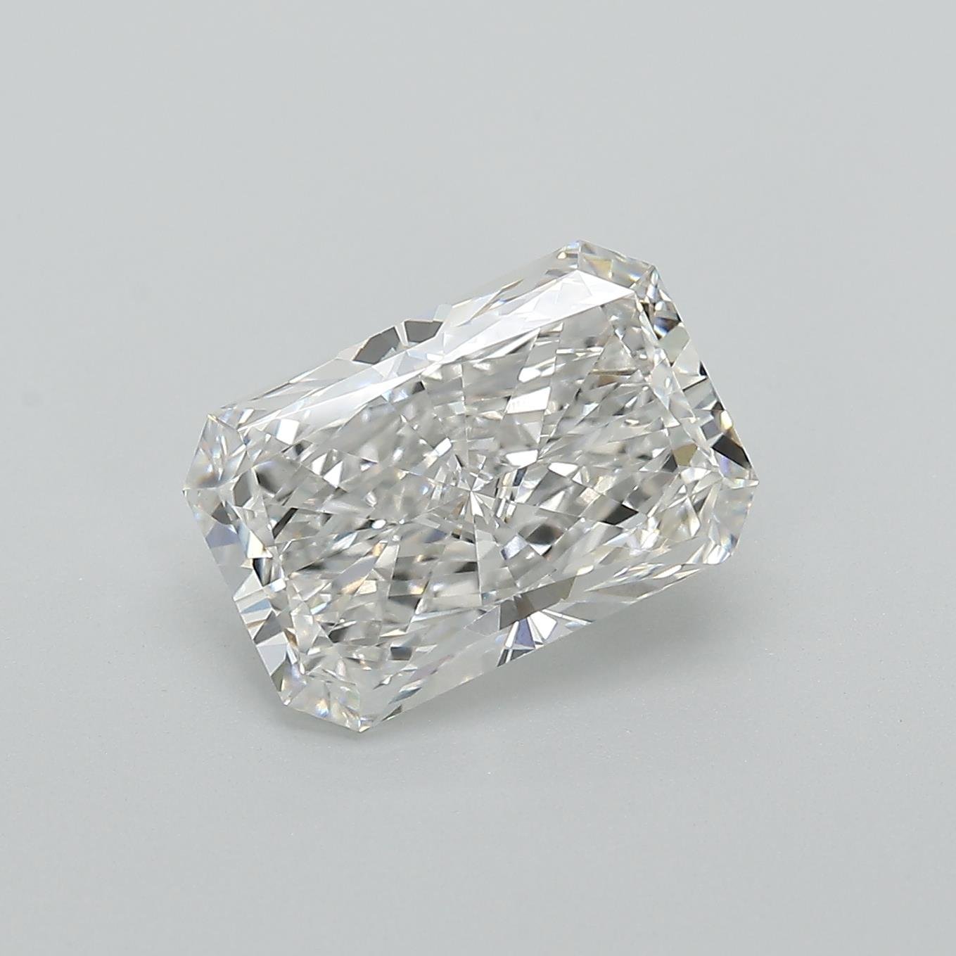 3.02ct F VVS2 Rare Carat Ideal Cut Radiant Lab Grown Diamond