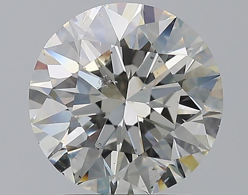 2.39ct J SI2 Rare Carat Ideal Cut Round Diamond