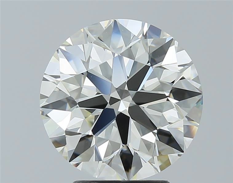 3.46ct K VVS2 Rare Carat Ideal Cut Round Diamond