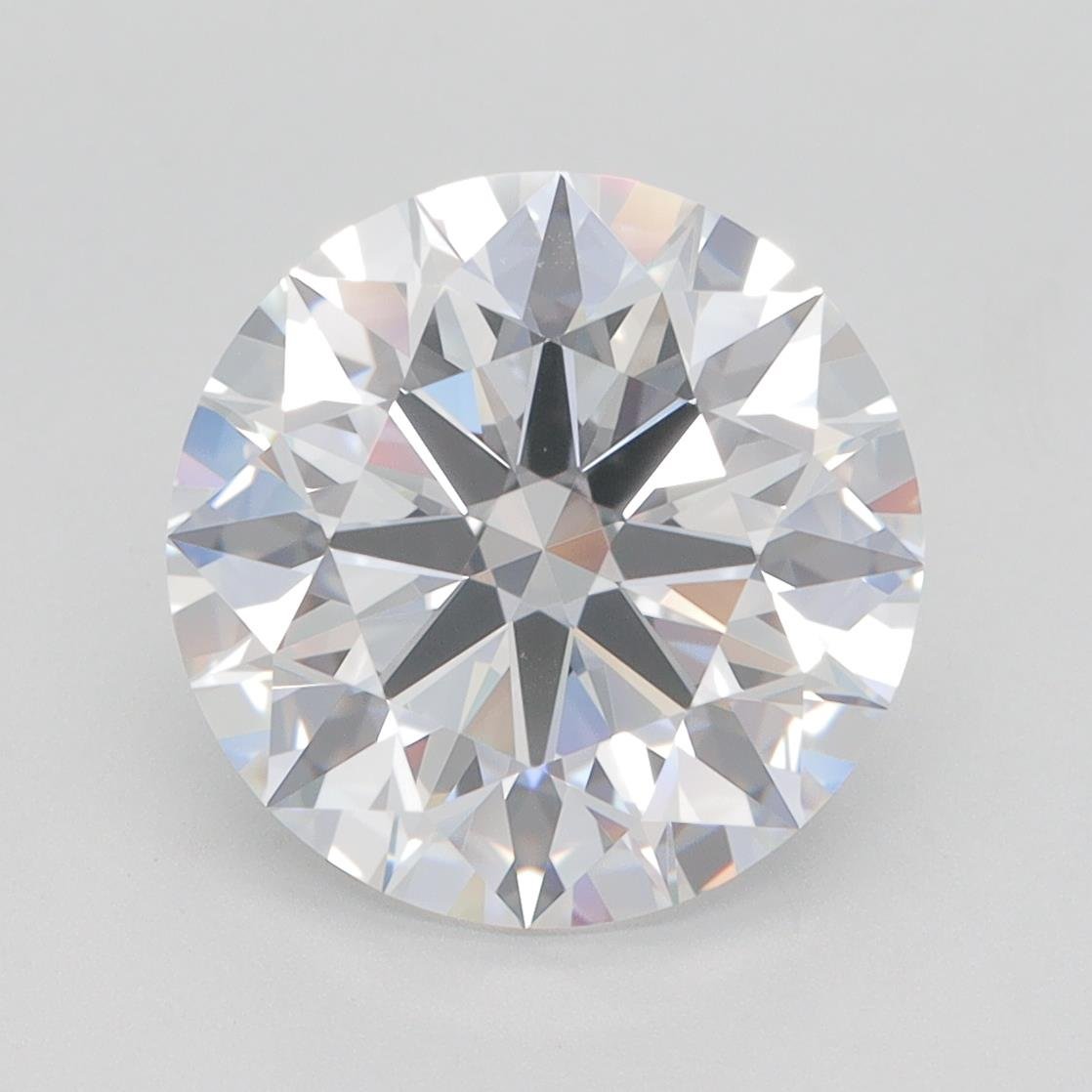 4.04ct E IF Rare Carat Ideal Cut Round Lab Grown Diamond