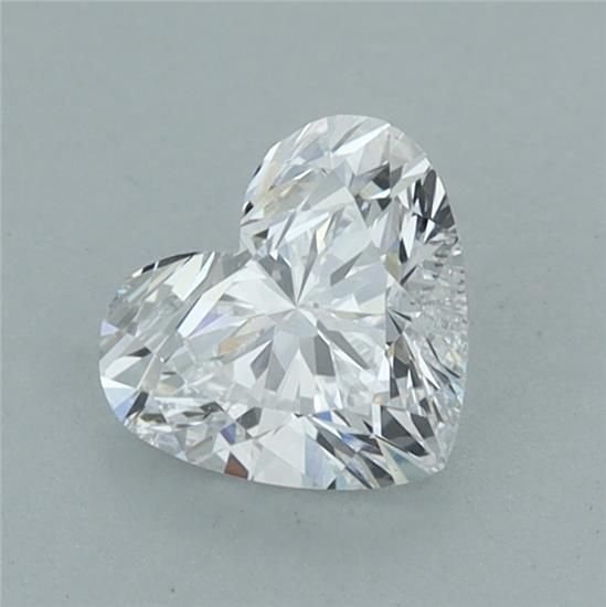 0.78ct D VVS2 Very Good Cut Heart Lab Grown Diamond