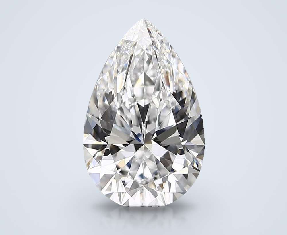 3.58 Carat Pear Lab Diamond