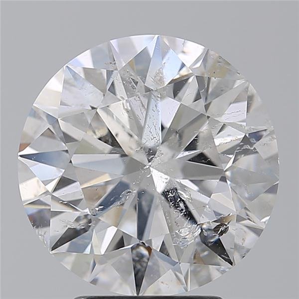 4.01ct E SI2 Rare Carat Ideal Cut Round Diamond