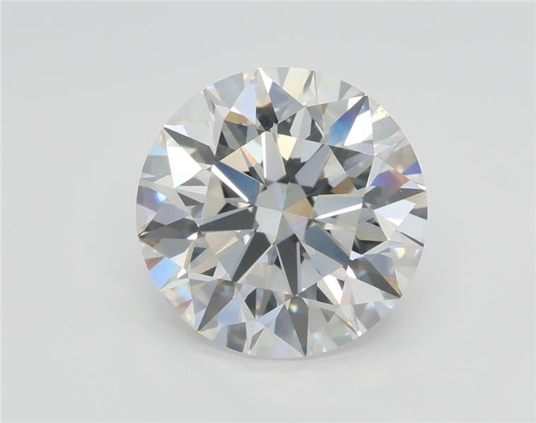 3.02ct E VS2 Rare Carat Ideal Cut Round Lab Grown Diamond