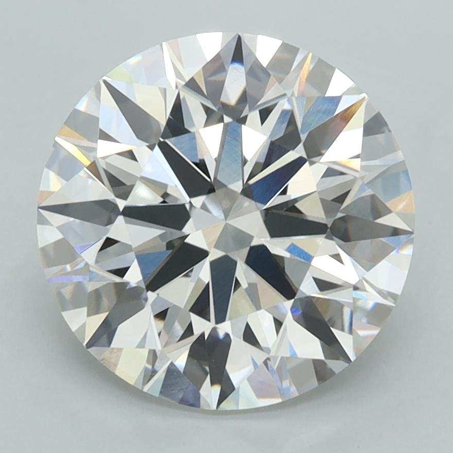 3.96ct E VVS1 Rare Carat Ideal Cut Round Lab Grown Diamond