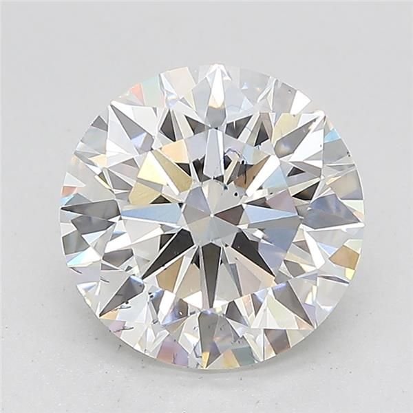 2.85ct E VS2 Excellent Cut Round Lab Grown Diamond