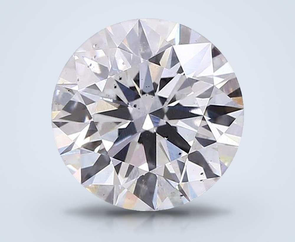3.42 Carat Round Lab Diamond