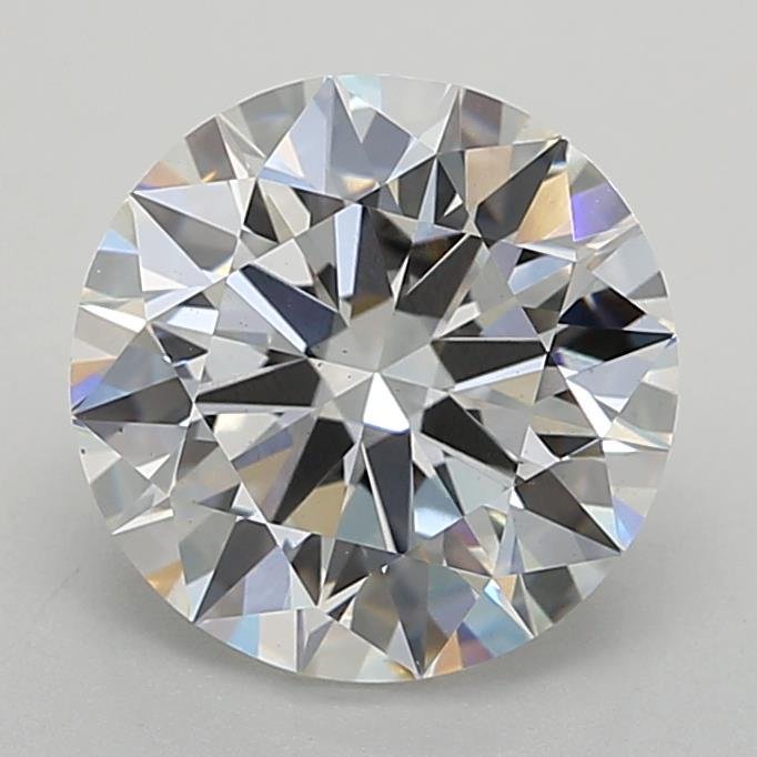 3.00ct F VS2 Rare Carat Ideal Cut Round Lab Grown Diamond