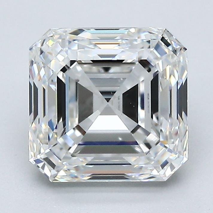 2.50ct E VS1 Very Good Cut Asscher Diamond