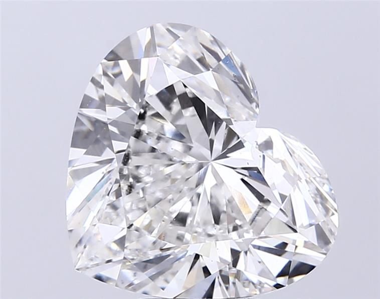 7.01ct F VS2 Rare Carat Ideal Cut Heart Lab Grown Diamond