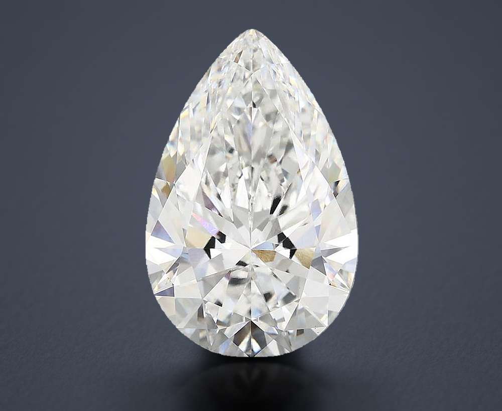 7.40 Carat Pear Lab Diamond