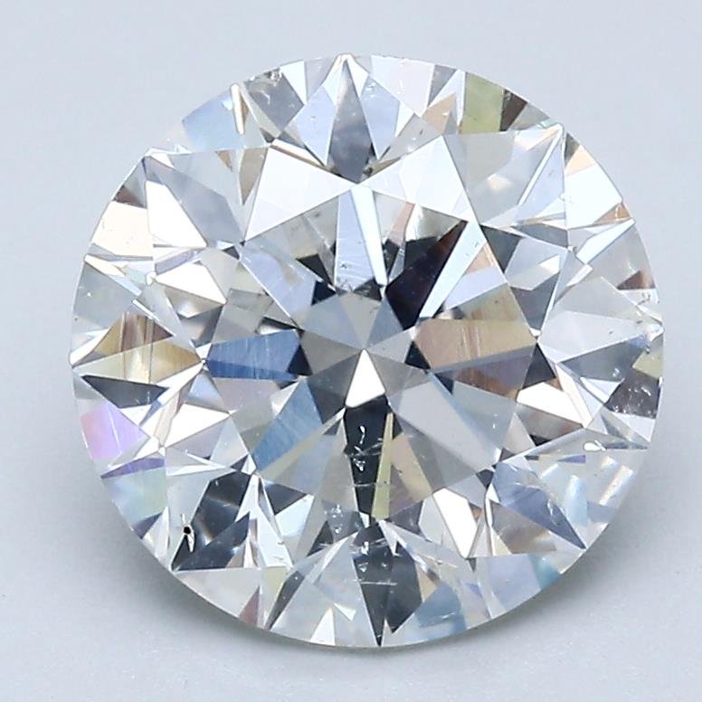 3.03ct F SI2 Rare Carat Ideal Cut Round Diamond