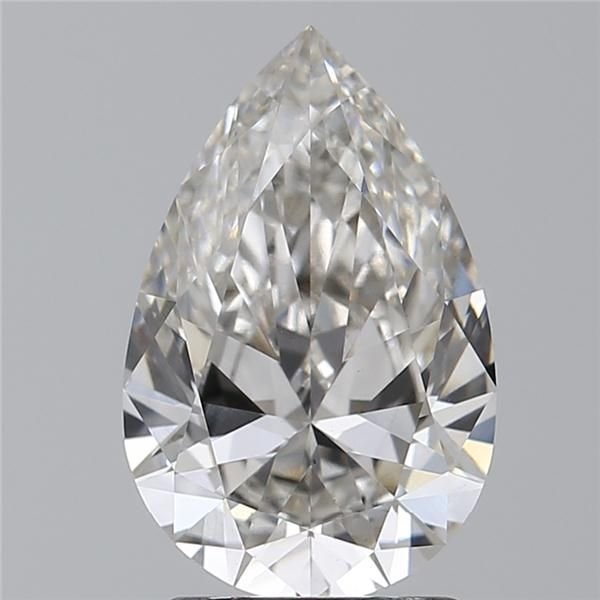 2.02ct H VS1 Rare Carat Ideal Cut Pear Lab Grown Diamond