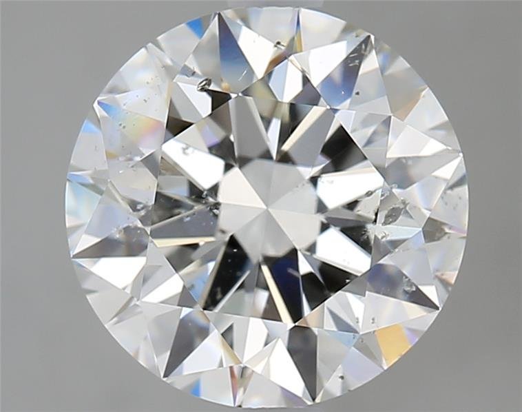 3.07ct H SI2 Rare Carat Ideal Cut Round Diamond