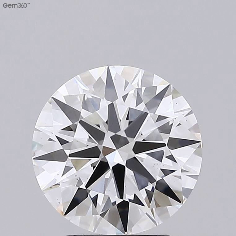 2.60ct D VS2 Rare Carat Ideal Cut Round Lab Grown Diamond