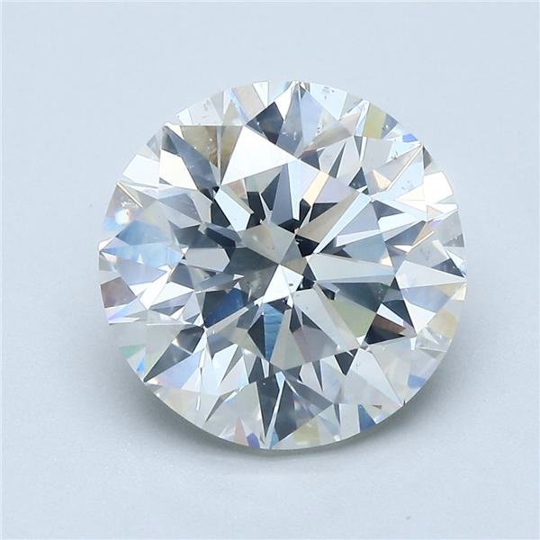 4.52ct J SI2 Very Good Cut Round Diamond