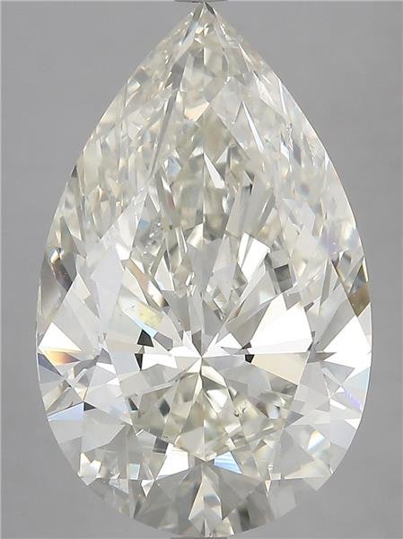 10.01ct J SI1 Rare Carat Ideal Cut Pear Diamond