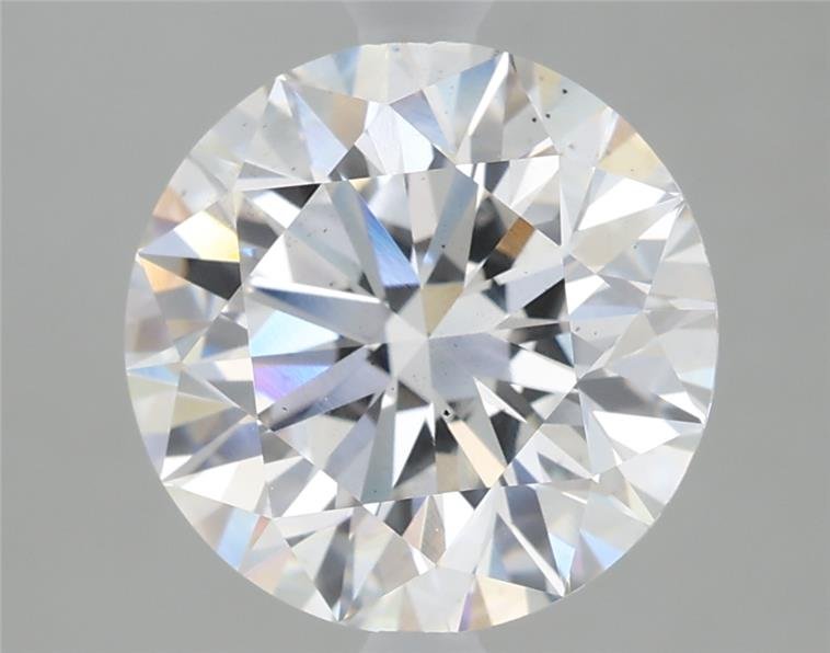 2.60ct F SI1 Rare Carat Ideal Cut Round Lab Grown Diamond