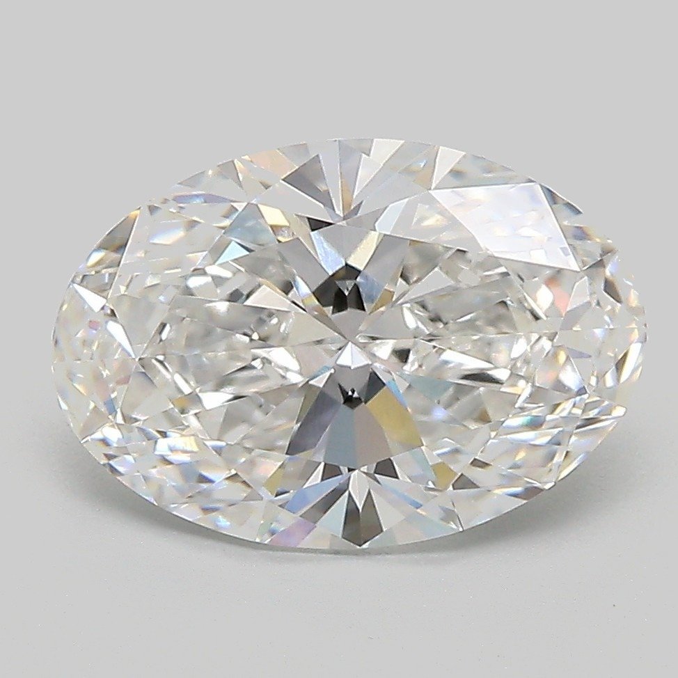3.09ct E VVS2 Rare Carat Ideal Cut Oval Lab Grown Diamond