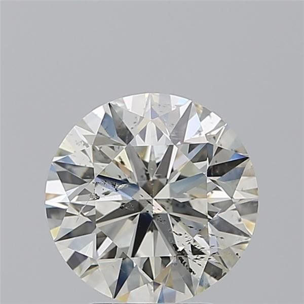 3.01ct J SI2 Excellent Cut Round Diamond