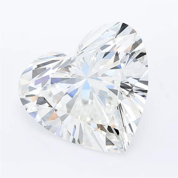 7.56ct E VVS2 Very Good Cut Heart Lab Grown Diamond