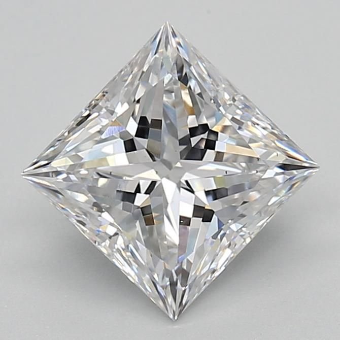 1.87ct F VS2 Rare Carat Ideal Cut Princess Lab Grown Diamond