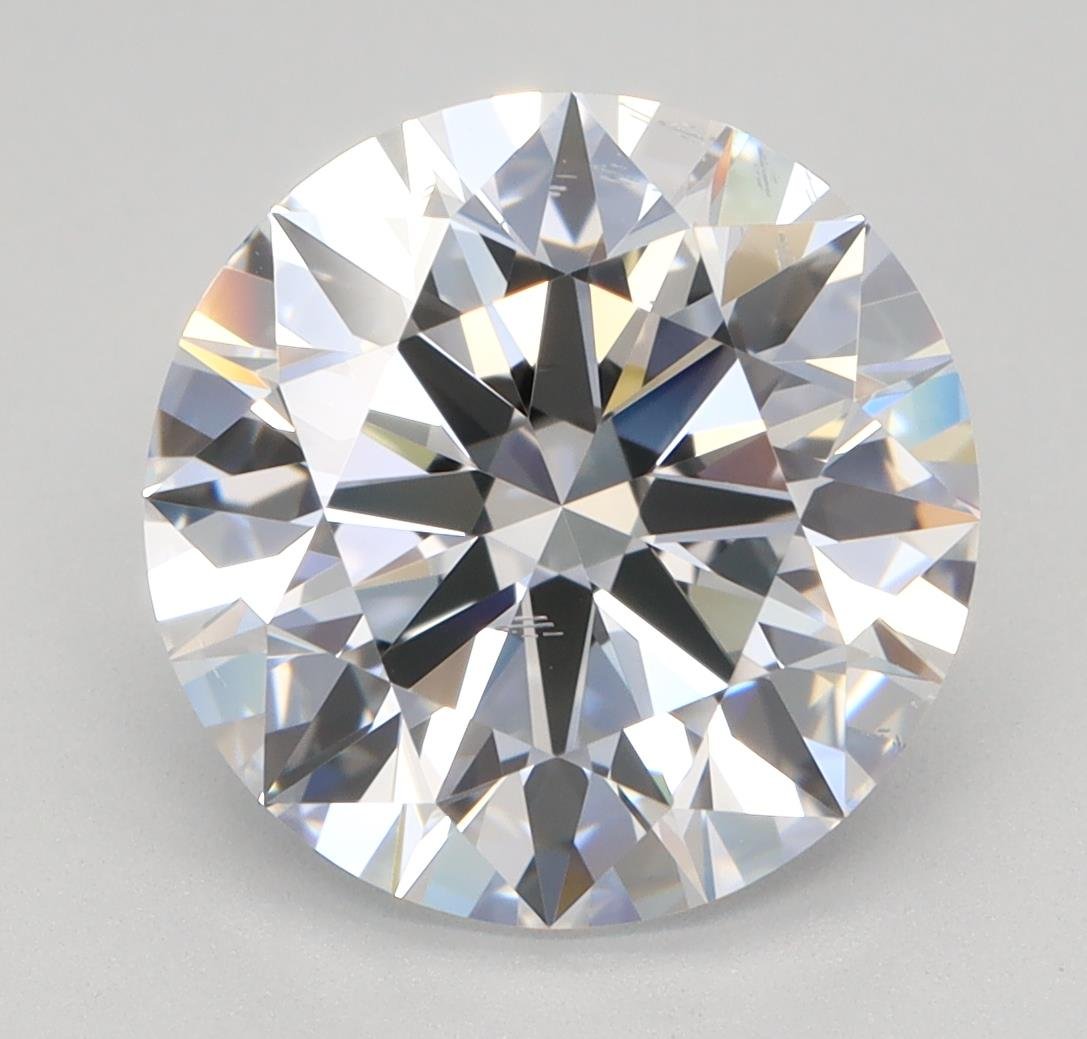 3.01ct E SI1 Rare Carat Ideal Cut Round Lab Grown Diamond