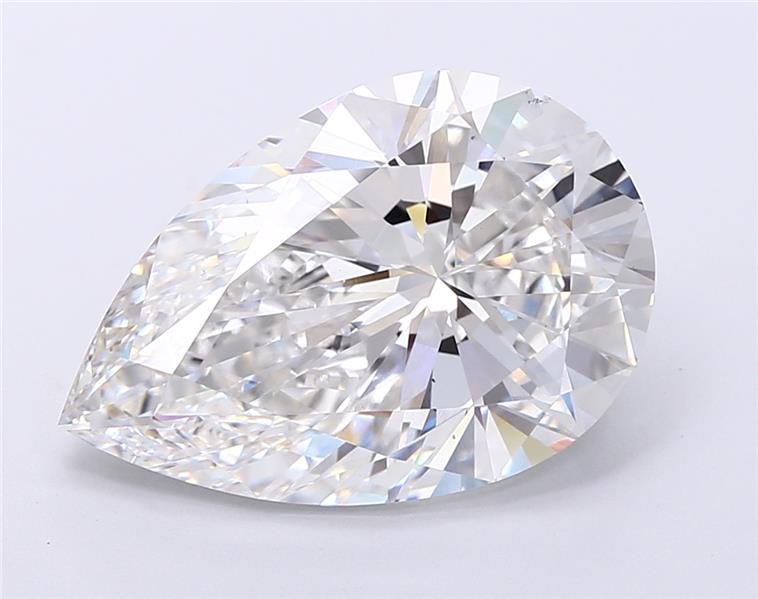 8.03ct F VS1 Rare Carat Ideal Cut Pear Lab Grown Diamond