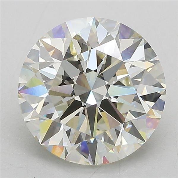 3.09ct J VS1 Rare Carat Ideal Cut Round Lab Grown Diamond